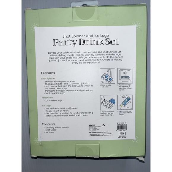 Shot‎ Spinner & Ice Luge Party Drink Set- NEW!! Drinking Game - Picture 2 of 3